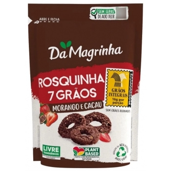 Rosquinha 7 Grãos Morango & Cacau Da Magrinha 120g