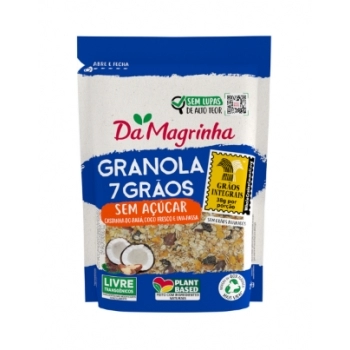 Granola 7 Grãos Sem Açúcar Da Magrinha 250g
