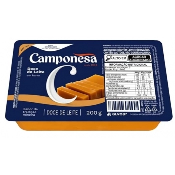Doce De Leite Em Barra Camponesa 200g