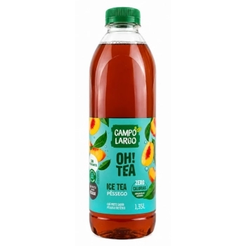 chá oh Tea preto ice Tea pêssego Campo Largo Pet 1350ml