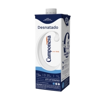 Leite UHT Desnatado Camponesa 1l