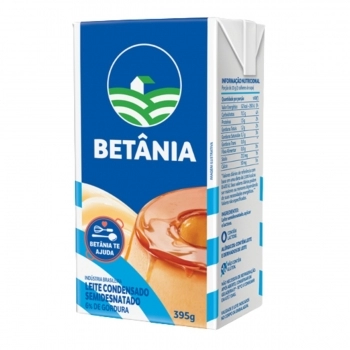 Leite Condensado Semi Desnatado Betânia 395g