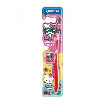 Escova Dental 340 Macia Hello Kitty Com Protetor JadePro