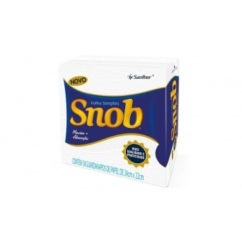 Guardanapo Snob Folha Simples 22 cm