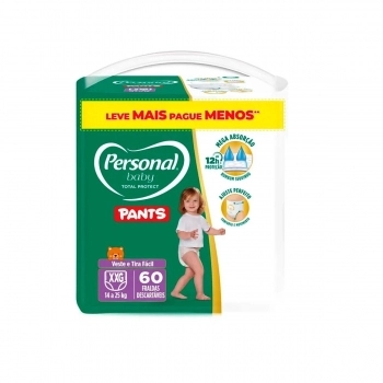 Fralda Personal Baby Total Protect Pants Hiper XXG Com 60 und