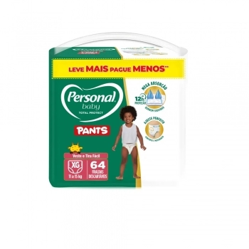 Fralda Personal Baby Total Protect Pants Hiper XG Com 64 und