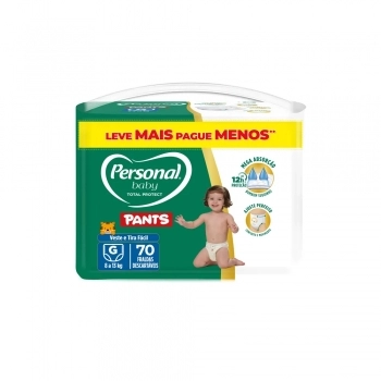 Fralda Personal Baby Total Protect Pants Hiper G Com 70 und