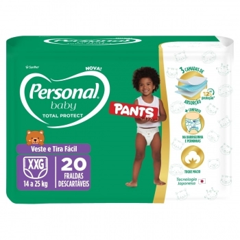 Fralda Personal Baby Protect & Sec Pants Jumbo XXG Com 20 und