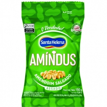 Amendoim Amindus Salgado Santa Helena 150g