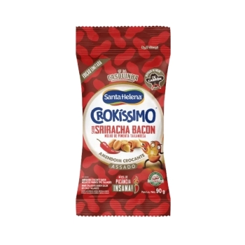 Amendoim Crokíssimo Decabron Sriracha Bacon Santa Helena 90g