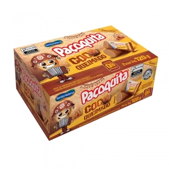 Paçoquita Coco Queimado Santa Helena Display 120g