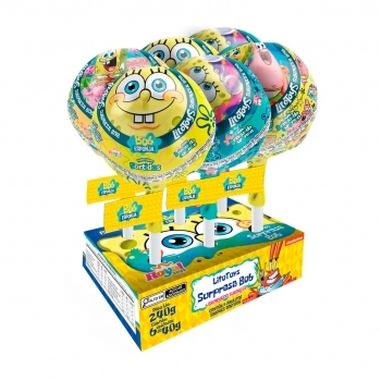 Pirulito Litotoys Surpresa Bob Esponja 40g