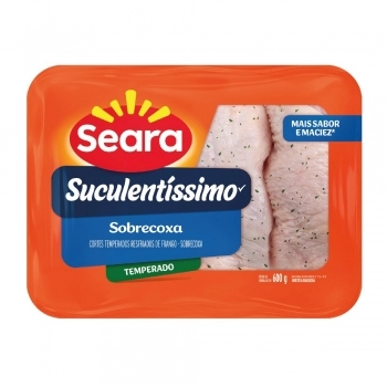 Sobrecoxa De Frango Temperada Suculentíssimo Seara 600g