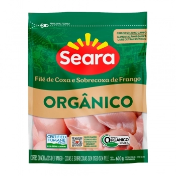 Filé De Coxa E Sobrecoxa Orgânico Seara 600g