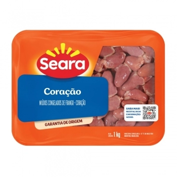 Coração De Frango Congelado Seara 1Kg