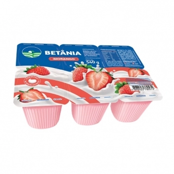 Bebida Láctea Polpa Morango Betânia Bandeja 540g