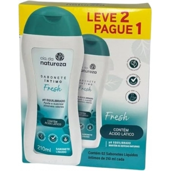Combo Sabonete Intimo Fresh Cia Da Natureza 2x210ml