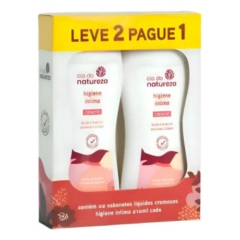 Combo Sabonete Intimo Cremoso Cia Da Natureza 2x210ml