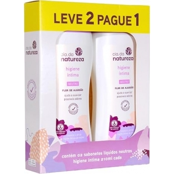 Combo Sabonete Intimo Neutro Cia Da Natureza 2x210ml