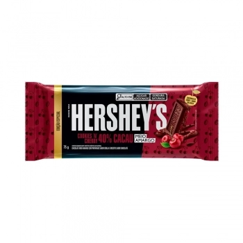 Chocolate Em Barra 40% Cacau Meio Amargo Cherry Hershey's 75g